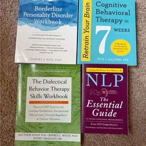 Set of 4 Self-Help Workbooks and guidebooks for providers or self
